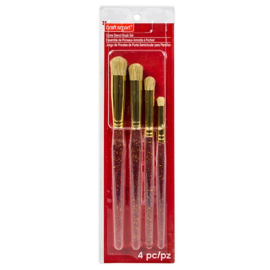 12 Pack: Dome Stencil Brush Set by Craft Smart&#xAE;